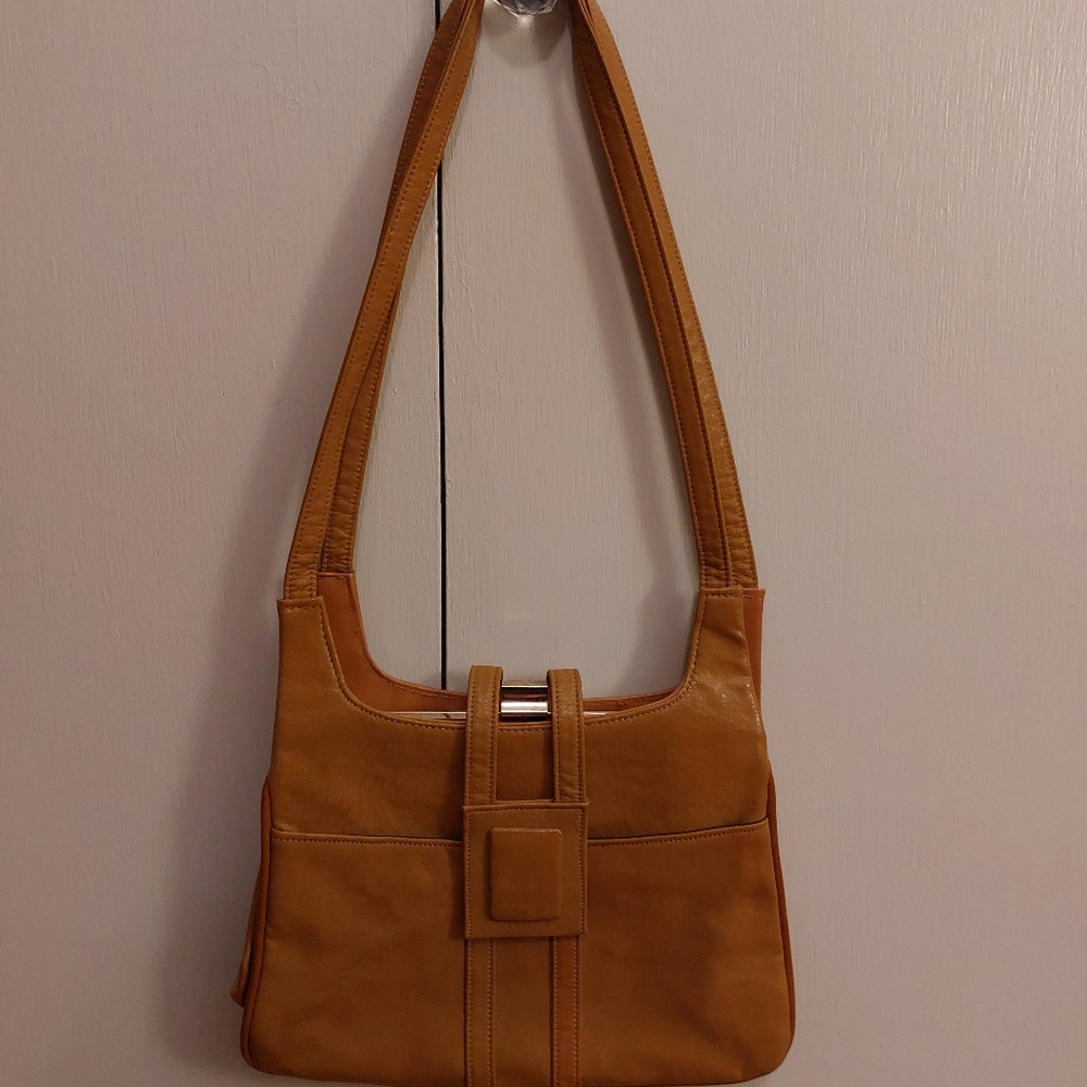 Brown Vinyl Vintage 1960s Handbag